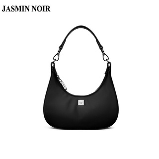 Jasmin NOIR กระเป๋าสะพายไหล่ กระเป๋าถือ ผ้าไนล่อน ลายดวงจันทร์ เรียบง่าย สําหรับสตรี