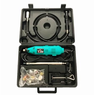 เครื่องเจียรสายอ่อน 180w เครื่องเจียร์ แกะสลัก ยี่ห้อ Toshi + อุปกรณ์เสริม 50 ชิ้น TS01(สีเขียว)