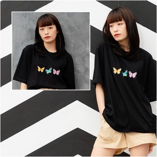 【hot sale】AMITY-  Oversize  butterfly เสื้อยืด เสื้อยืดสกรีนลายผีเสื้อ เสื้อยืดตัวใหญ่ เสื้อยืดผู้ชาย เสื้อยืดผู้หญิง