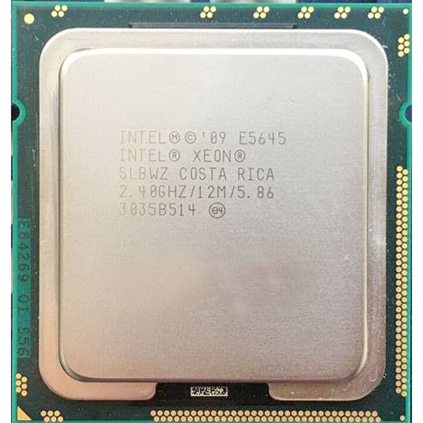โปรเซสเซอร์ Intel Xeon E5645 Cpu12M Cache,2.40 GHz,5.86 GT/s,LGA1366