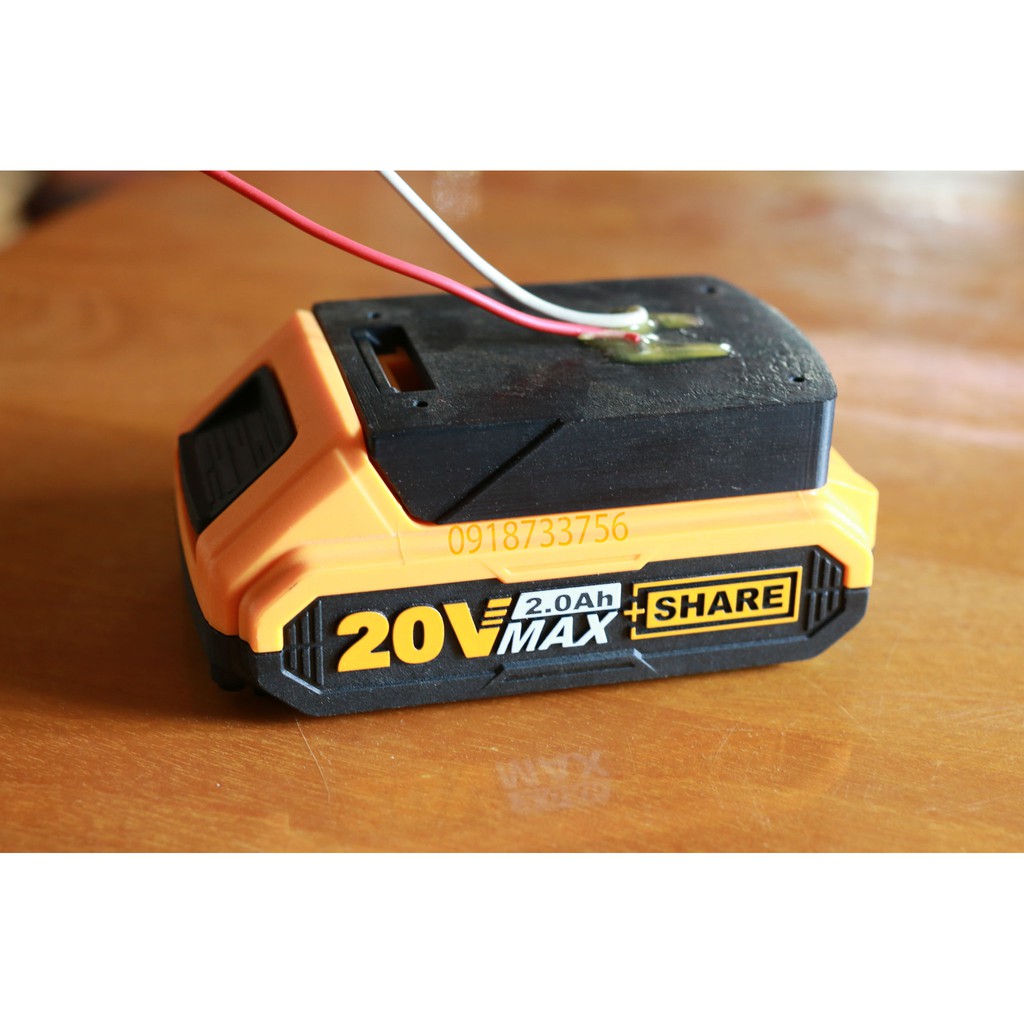อะแดปเตอร์แบตเตอรี่แชร์ INGCO TOTAL 20v Max พร้อมสัมผัส