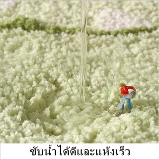 ShopAt.Two[DM5612] พรมเช็ดเท้า ดูดซับน้ำได้ดี พื้นยางกันลื่น ขนาด 40x60 cm. สินค้าพร้อมจัดส่งในไทย