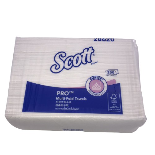 28620 กระดาษเช็ดมือ SCOTT M-Fold Towels 1ลัง ( 16ห่อ )
