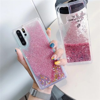 เคสโทรศัพท์สีใสแบบนุ่ม huawei nova 7 i 7 se p 30 lite p 40 pro honor 9a glitter bling tpu สําหรับผู้หญิง