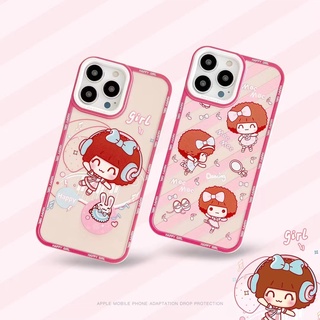 ✨ส่งเชือกเส้นเล็ก✨เคสไอโฟน14 Pro Max 13 12 11 เคส for iPhone 14พลัส น่ารัก พกง่ายๆ การป้องกันการตก Case