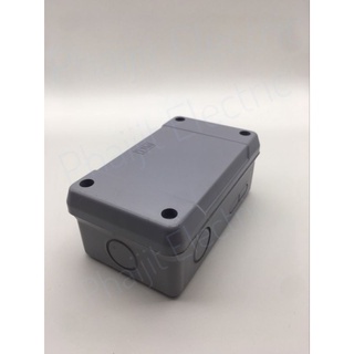 TTM PLASTIC BOX กล่องพลาสติกน้ำ T-201 บ้อคเก็บสายไฟ TTM สีเทา Junctions Box TTM T201(/x4)