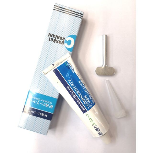 (ใช้โค้ด05JM50 เหลือ 5.-)กาวทาปะเก็น​ ขาว/ดำ​ 100g