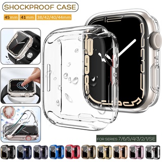 เคสหน้าปัดนาฬิกาข้อมือ แบบ TPU นิ่ม ครอบคลุมเต็มรูปแบบ สำหรับ Apple Watch Ultra 49mm Iwatch รุ่น 8 7 6 se 5 4 3 2 1 (41, 45, 38, 42, 40, 44 มม.)