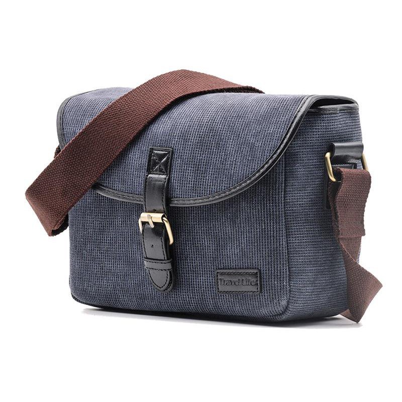 Travel Life Korean Style Canvas Camera Bag กระเป๋ากล้อง แบบสะพายข้าง แนวเกาหลี