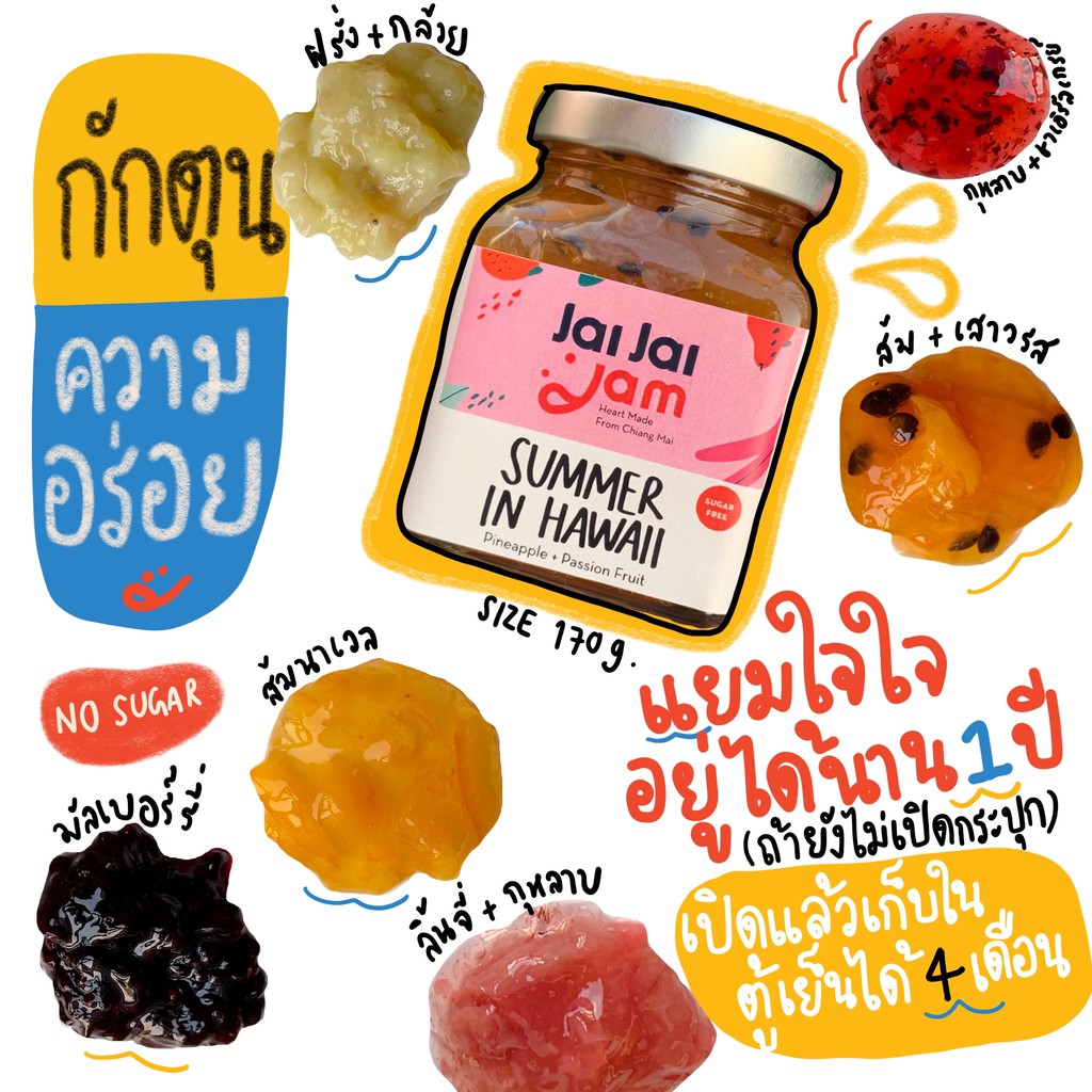 แยมคลีนไม่มีน้ำตาล แยมใจใจ ทางเลือกอร่อยเพื่อสุขภาพสำหรับคนเบาหวาน