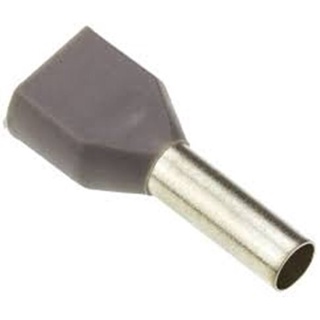 หางปลา คอร์ดเอ็น แบบสายคู่ รุ่น TE4012 สีเทา ( 100 pcs )