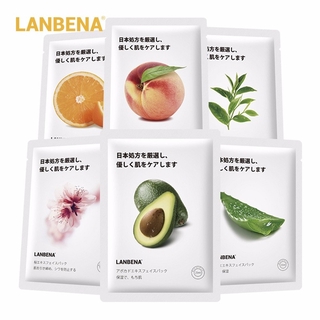 1pc Lanbena มาส์กหน้าเพิ่มความชุ่มชื้น 25 มล .