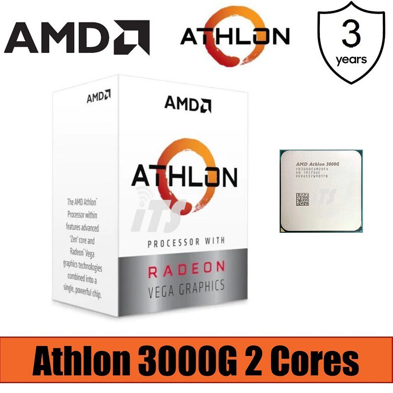 หน่วยประมวลผล AMD AthlonTM 3000G พร้อมกราฟิก RadeonTM