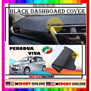 Perodua Viva ฝาครอบแดชบอร์ด ลายตราสัญลักษณ์ Oem สีดํา