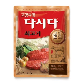 พร้อมส่ง 다시다쇠고기명품골드 ผงปรุงรสสูตรเนื้อ DASIDA Beef Soup Stock