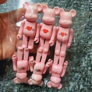 7 cm Bear Brick Lego Pink Bear Action Figure Collectible Toys 6 pcs Set Random