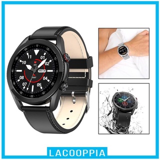 L19 Smart Watch IP68 BT-Call Fitness Tracker for IOS Android Black Silicone