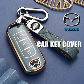 เคสกุญแจรีโมทรถยนต์ Tpu 2 ปุ่ม อุปกรณ์เสริม สําหรับ Mazda 2 3 5 6 2017 Cx-4 Cx-5 Cx-7 Cx-9 Cx-3 Cx 5