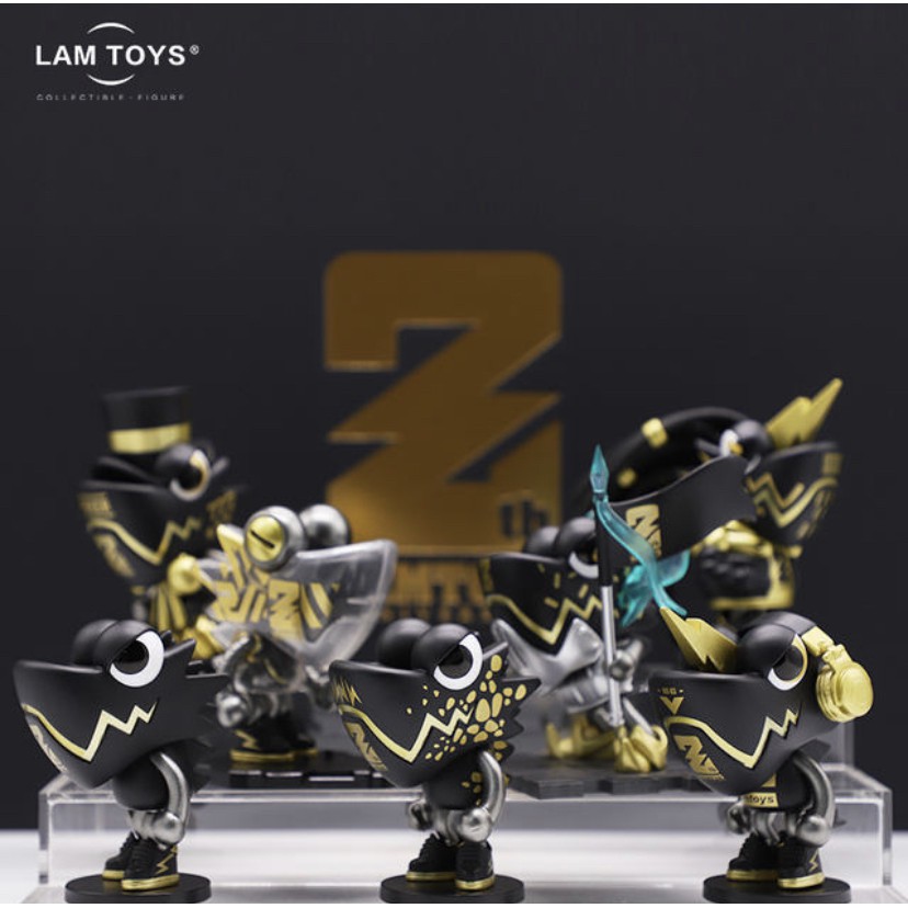 [พร้อมส่ง] Lamtoys 2th Anniversary Wazzup Baby Limited Chameleon 🖤 ลิมิเตด Lam Toys Arttoy Designer 