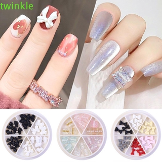 Twinkle1 โบว์คริสตัล 3 D สําหรับตกแต่งเล็บ 1 กล่อง