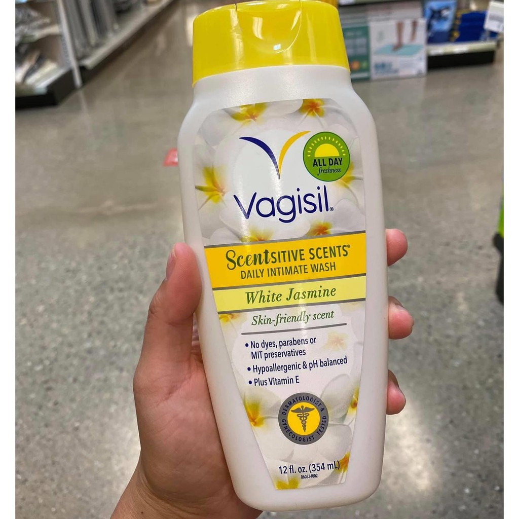 vagisil scentsitive scents white jasmine🇺🇸  กรี๊สสสส!!! คือหอมม๊ากกกก เปิดฝามาได้กลิ่นละมุนม๊ากกกกคะ