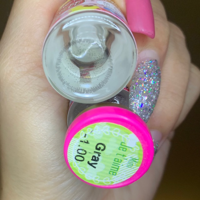 je t'aime gray (-1.00, -1.50, -2.25) Kitty Kwaii Plus คอนแทคเลนส์สายตาสั้น คอนแทคเลนส์ราคาถูก