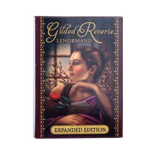 ไพ่ทาโรต์ Oracle Glided Reverie Lenormand สําหรับเล่นเกมปาร์ตี้ 47 ชิ้น