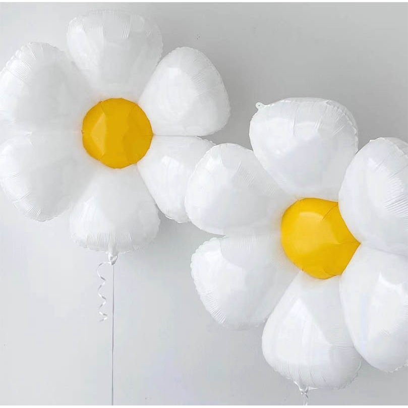 1/3/5/10 ชิ้น ดอกเดซี่สีขาว ฟอยล์ ลูกโป่ง คริสเตน วันเกิด ปาร์ตี้ ตกแต่ง บอลลูน ธีมฮาวาย ภาพร้อน อุปกรณ์ประกอบฉาก ของเล่นเด็ก ลูกบอล - รูปที่ 7