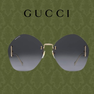 Gucci/ GG/ กรอบเรขาคณิต แว่นกันแดด