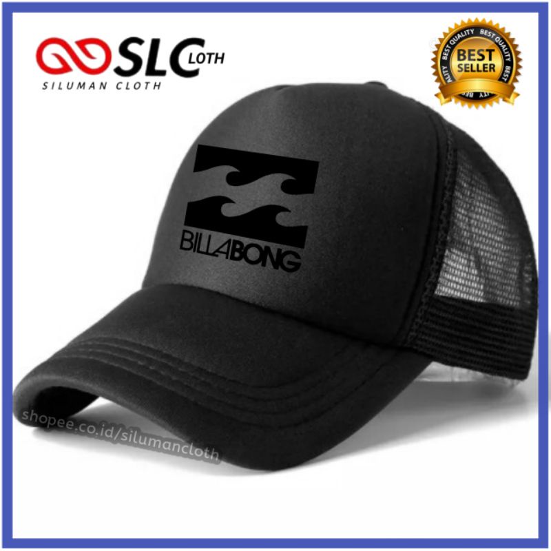 หมวกรถบรรทุก Billabong Full Black Mesh