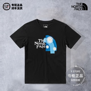 Thenorthface North ใหม่ เสื้อยืดคอกลม แขนสั้น ใส่สบาย ระบายอากาศ สําหรับผู้หญิง 7WDR