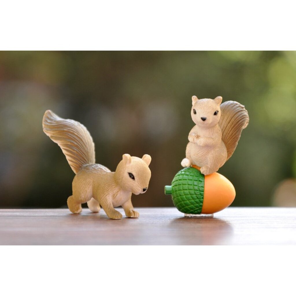 กระรอกน้อย [ เซต 4 ชิ้น ] ตุ๊กตาจิ๋ว โมเดลจิ๋ว แต่งสวน - รูปที่ 7