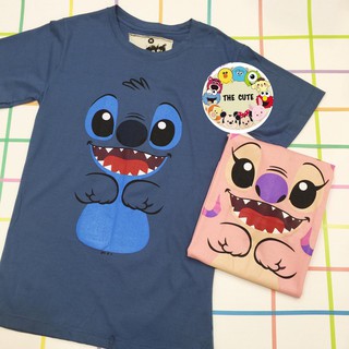 เสื้อยืดลายการ์ตูนสติทซ์ Stitch &amp; Angle Ver.2