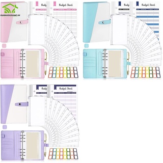 ซองหนัง PU ขนาด A6 อเนกประสงค์ แบบพกพา ประหยัดเงิน สําหรับเก็บเงิน Shopskc2927