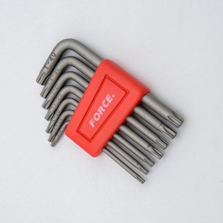 FORCE 5071 ชุดประแจแอลหัวจีบ 7 ชิ้น TORX ประกอบด้วย T10,T15,T20,T25,T27,T30,T40