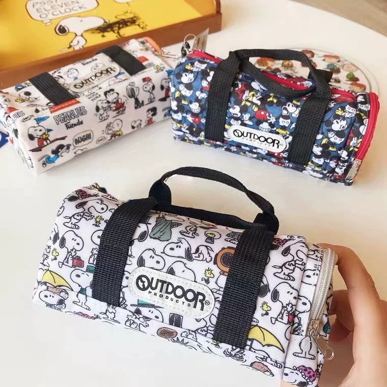 กระเป๋าดินสอ ลายการ์ตูน Snoopy น่ารัก แบบสร้างสรรค์ สไตล์ญี่ปุ่น สําหรับใส่เครื่องเขียนนักเรียนประถม