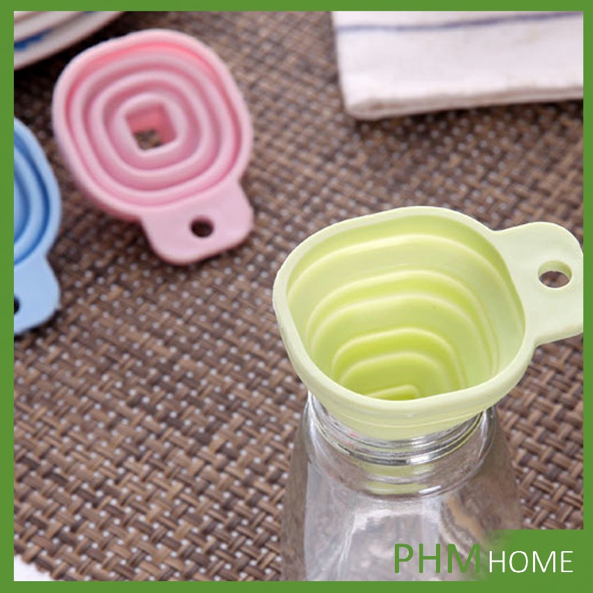 พกพาสะดวก กรวยซิลิโคน พับเก็บประหยัดพื้นที่ Silicone funnel - รูปที่ 2