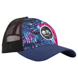 หมวกแก็ป หมวกแกป หมวก หมวกแก็ปวอลเลย์บอลชายหาดสไตล์ทรัคเกอร์ COPAYA Adult Trucker Style Beach Cap - Blue/Pink