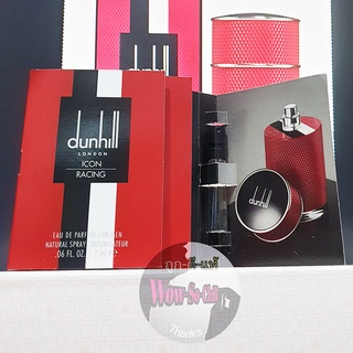 กลิ่น Solar Citrus Aromatic 🥰 น้ำหอม dunhill Icon Racing Red edp.สี : แดง ขนาดทดลอง ของแท้ 100%