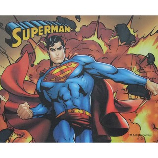 - สติ๊กเกอร์ติดโน๊ตบุ๊ค superman  พื้นหลังไฟระเบิด "ขนาด 12 - 15 นิ้ว"