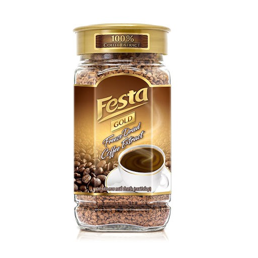 Festa เฟสต้า โกลด์ กาแฟสำเร็จรูป ฟรีซดราย เอ็กแทร็ค 180 กรัม (8858952801914)