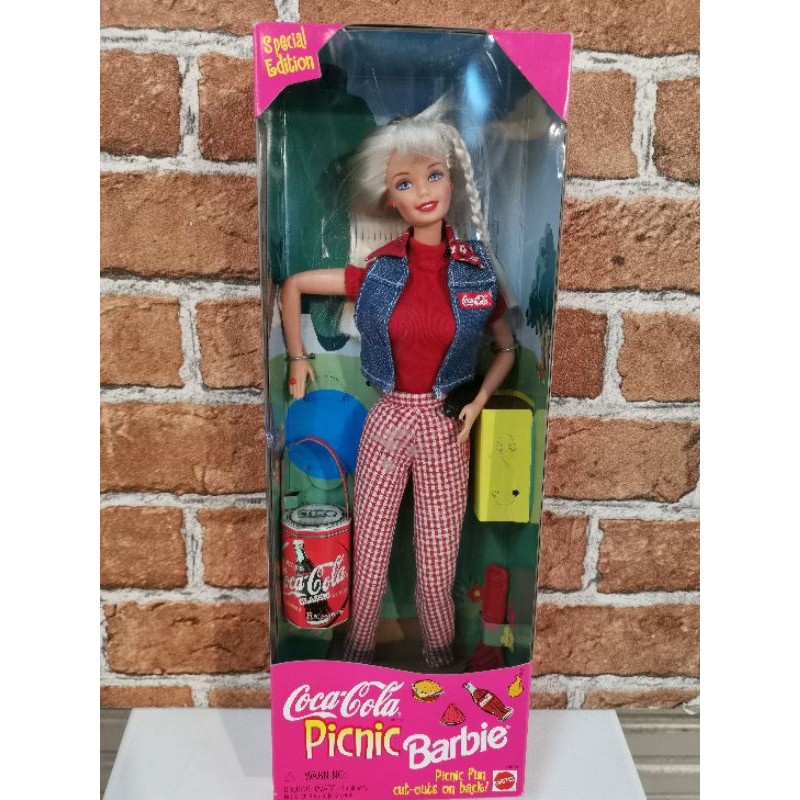 Vintage Coca Cola Picnic Barbie Doll  Special​ ​Edition​ 1997 ตุ๊กตาวินเทจ​บาร์บี้