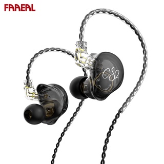 Faaeal TRN CS2 หูฟังอินเอียร์ 1DD ไดนามิก HIFI เบสเพลง วิ่ง กีฬา IEM หูฟังเกม หูฟัง พร้อม 2PIN ชุดหูฟังสายเคเบิล ถอดออกได้