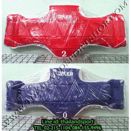 เกราะเทควันโด รุ่น 2 หน้า (สีน้ำเงิน b, สีแดง r) k+n kt y