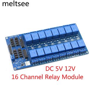 โมดูล 16 channel relay shield dc 5v 12v พร้อมกับ optocoupler lm 2576 ไมโครคอนโทรลเลอร์สําหรับ arduino