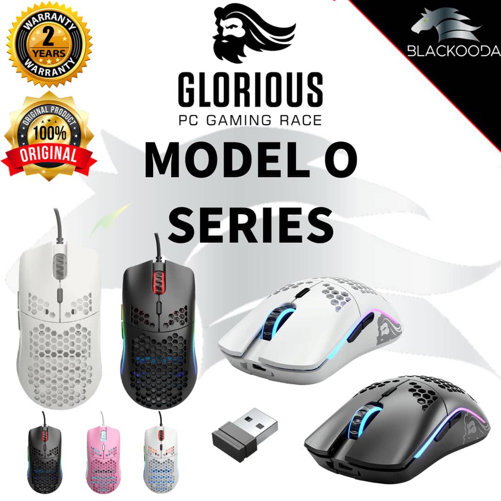 Ready Stock Glorious Model O O Minus Wired Wireless Gaming Mouse Matte Glossy Black White Adh2 Shopee Thailand