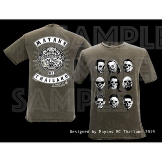 เสื้อยืด Mayans MC Thailand รุ่นที่สอง (Gildan) ออกแบบโดยกลุ่มมายันส์ เอ็มซี ประเทศไทย ส่งฟรี EMS