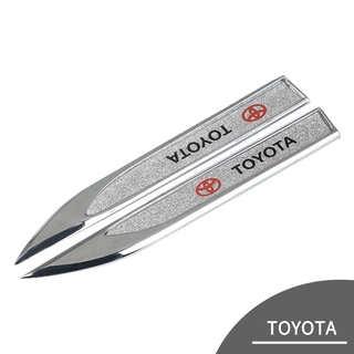 สติกเกอร์โลหะ รูปโลโก้ Toyota Altis Tiger Yaris สําหรับตกแต่งประตูรถยนต์ 2 ชิ้น
