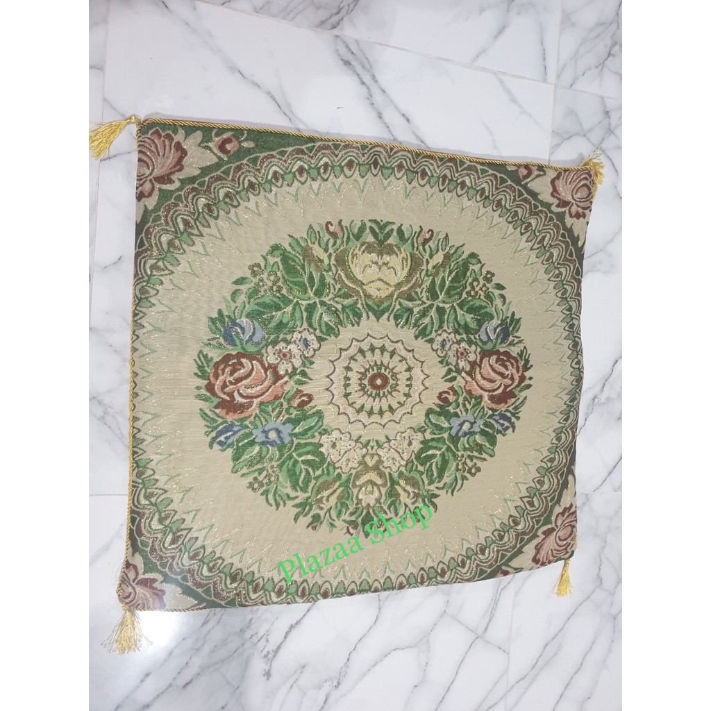 ผ้าอาสนะ เบาะรองนั่ง ลายหลุยส์ 10 ผืน/ถุง  ส่งยกถุง ขนาด 60x60 cm มีเก็บเงินปลายทาง ส่งไว