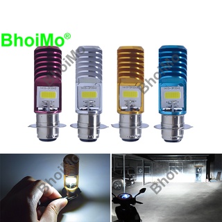 Bhoimo 2021 หลอดไฟหน้า Led H4 พร้อมเลนส์ All-In-One P15D H6 Ba20D สีขาวสําหรับรถจักรยานยนต์สกูตเตอร์ Dc12V 6000K